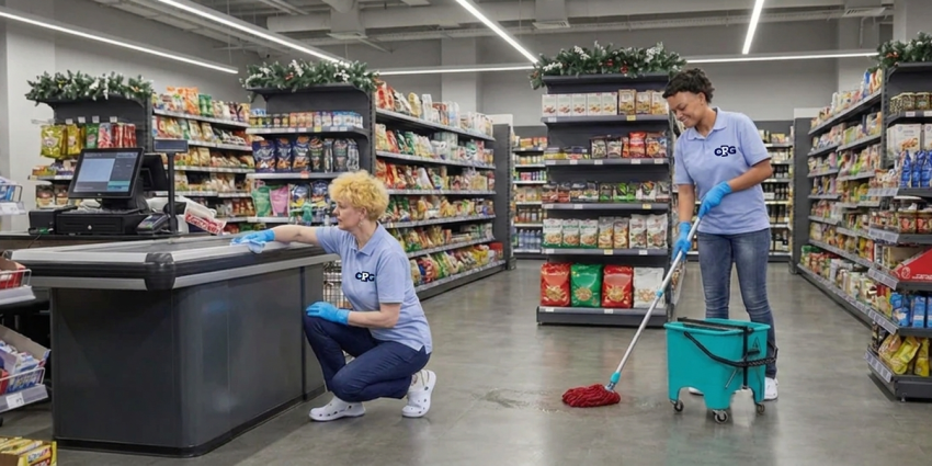 Професійна чистота в магазині — контроль якості CPG Facility Management.
